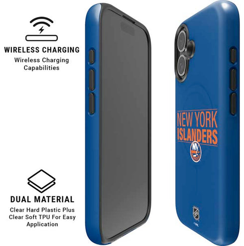 NHL New York Islanders Lineup iPhone 16 Plus Magsafe Impact Case